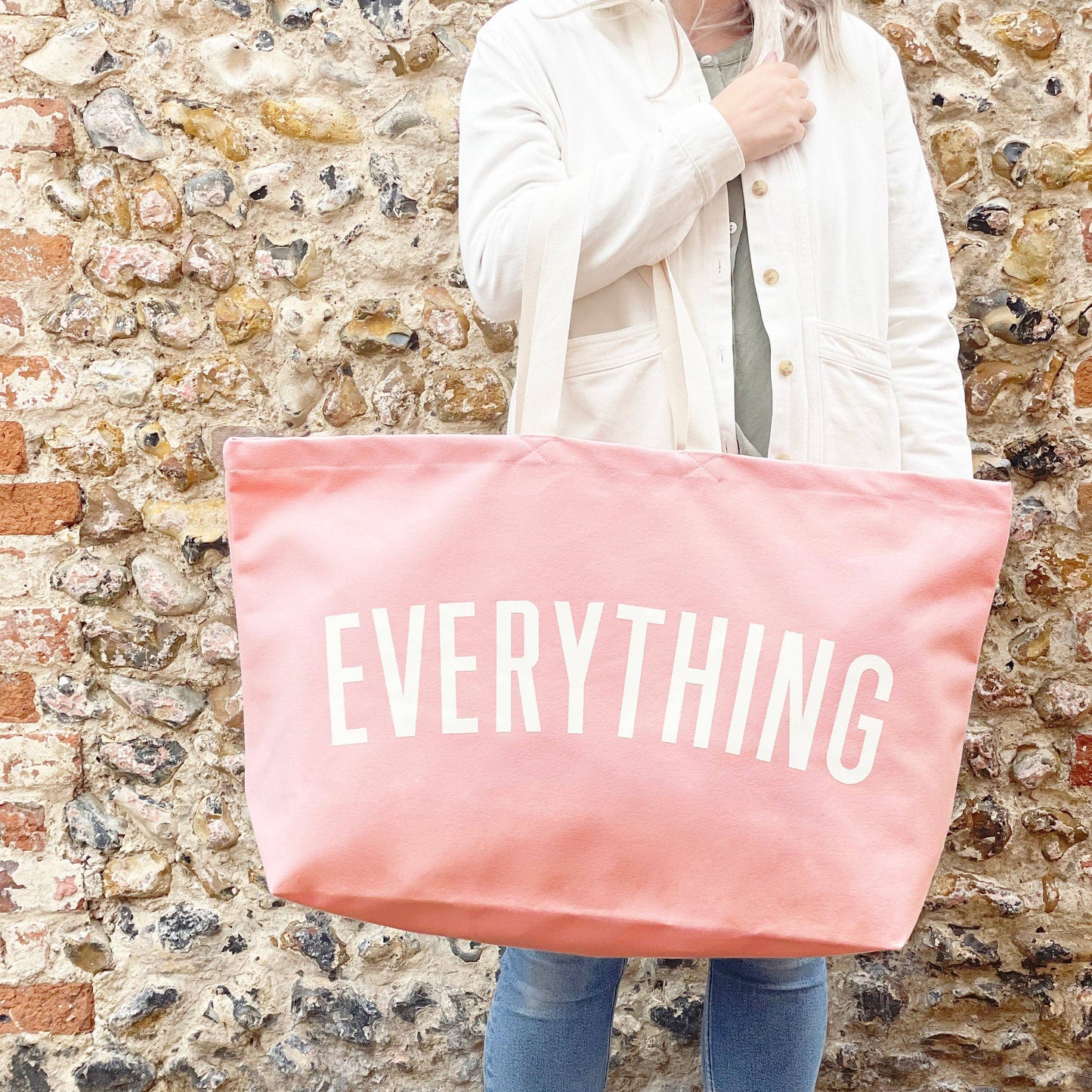 Everything - Pink Beach Bag