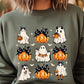 Cute Ghost Fall Pumpkin Graphic Fleece Sweatshirts