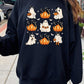 Cute Ghost Fall Pumpkin Graphic Fleece Sweatshirts