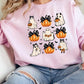 Cute Ghost Fall Pumpkin Graphic Fleece Sweatshirts