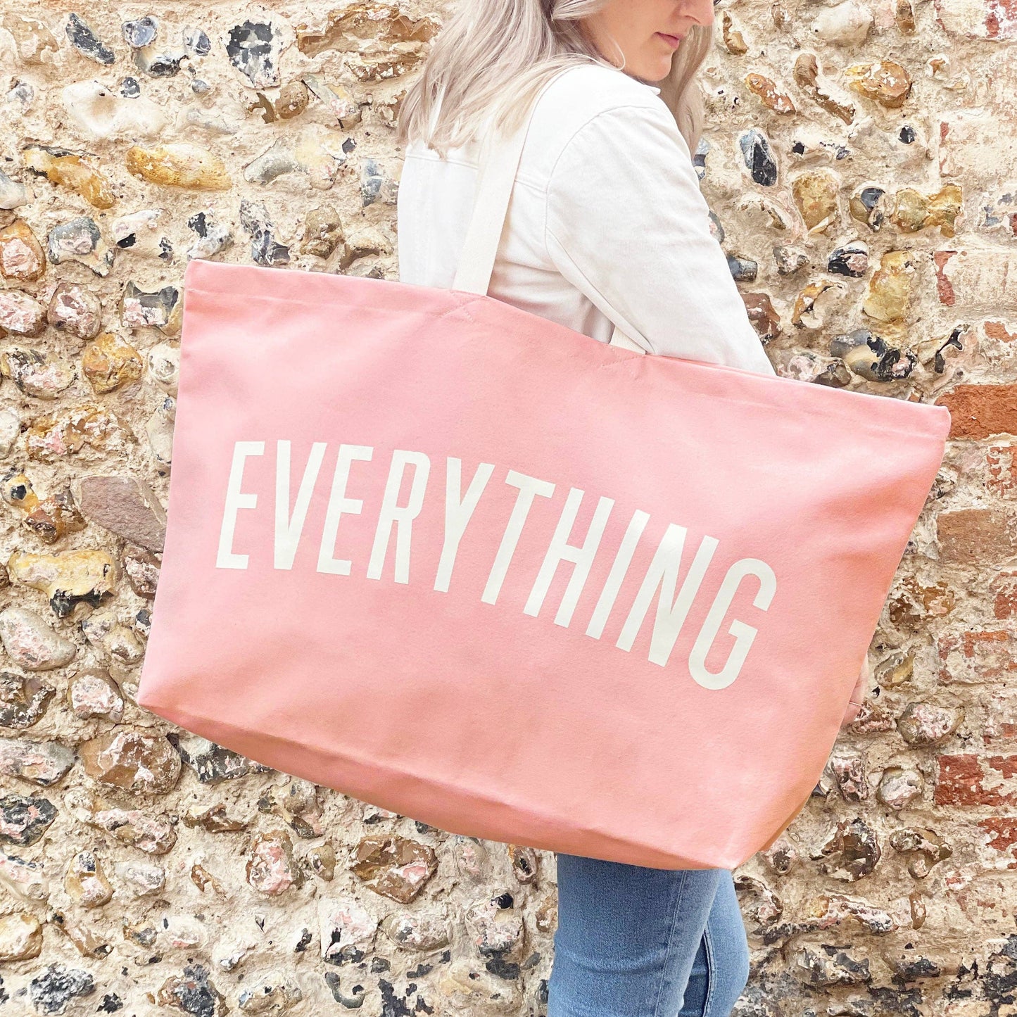 Everything - Pink Beach Bag