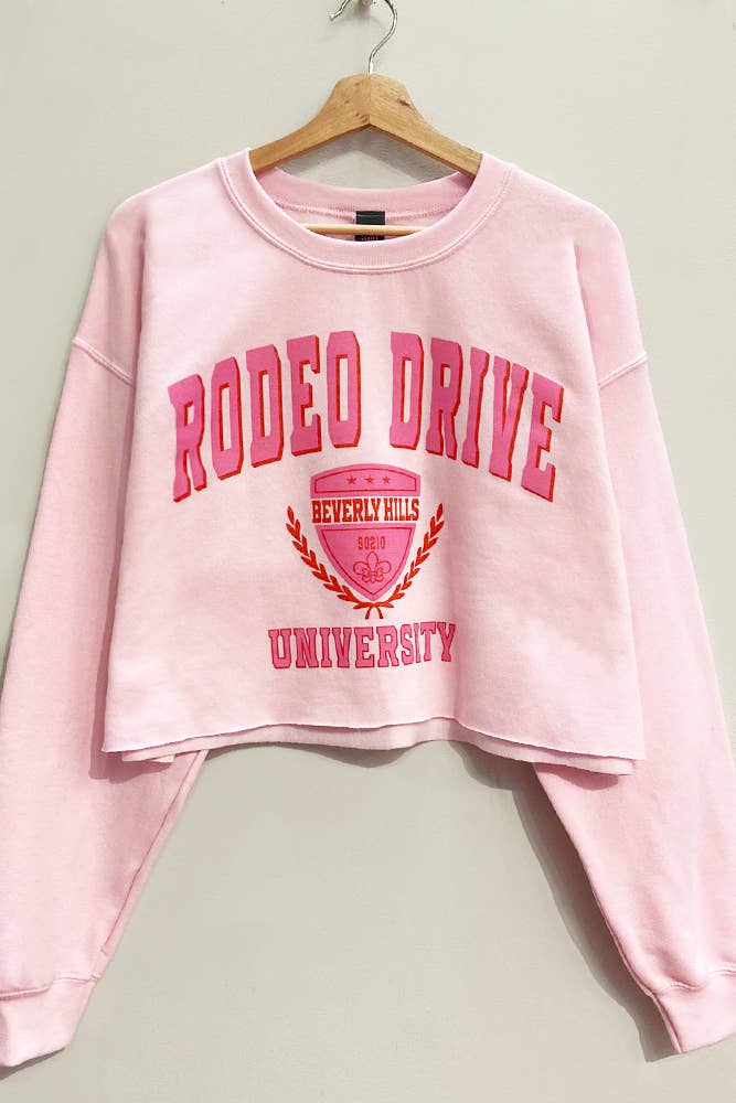 Rodeo Drive University Cropped Sweatshirt