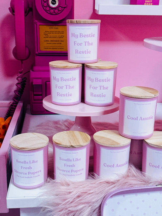 Pink Phrase Of The Week Candles