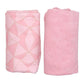 2pc Shower Hair Turban Set Pink