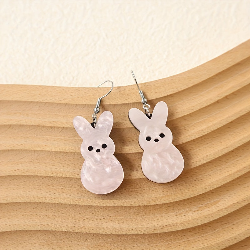 Easter egg bunny earrings