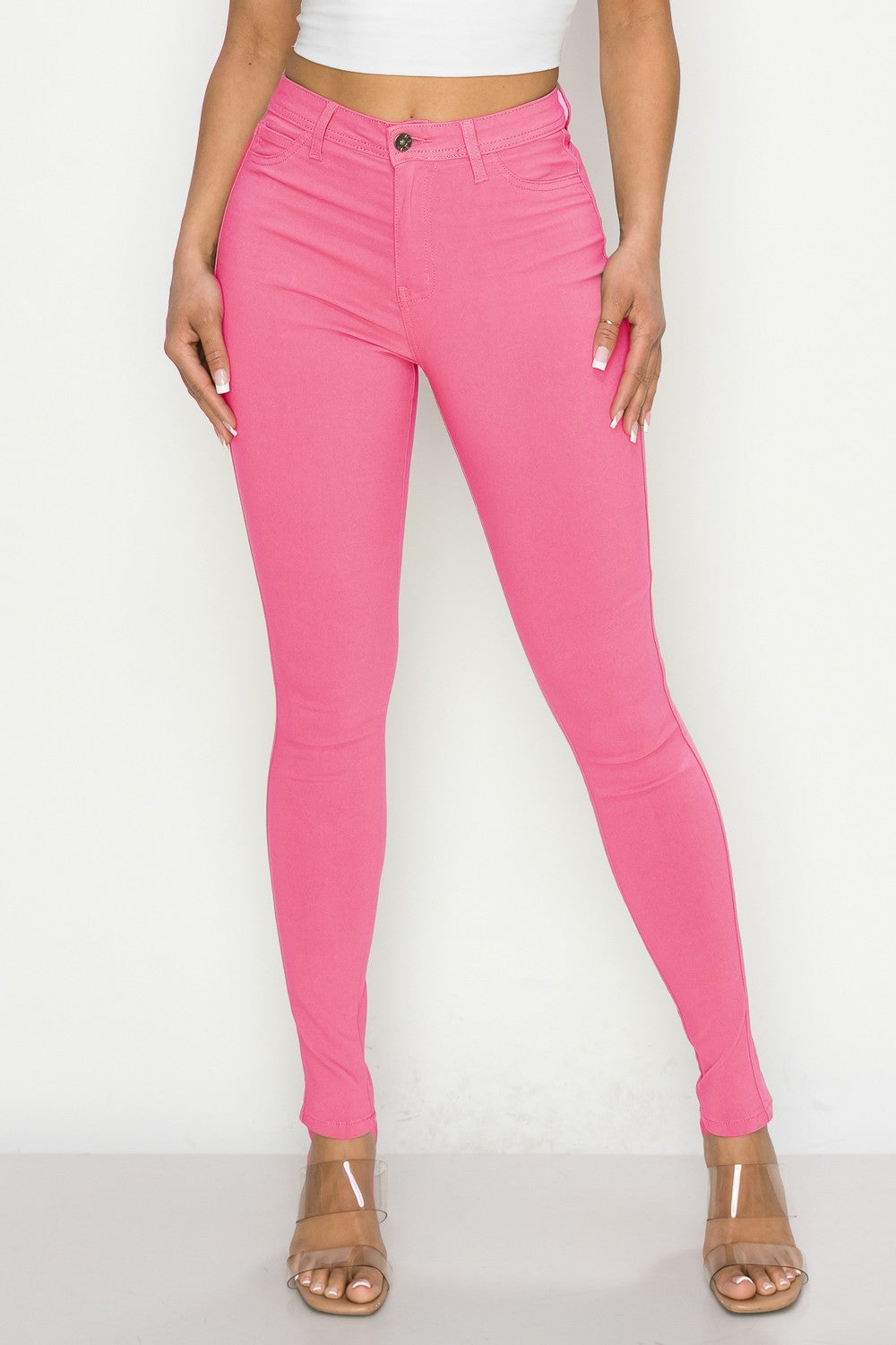 Barbie pink skinny jeans