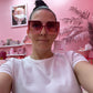 Pink Big Square Sunglasses