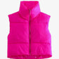 Zip-Up Drawstring Puffer Vest