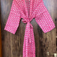 Pink Matif Cotton Robe