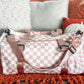 Checkered Duffle Bag "Pink"